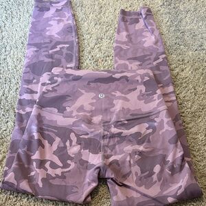 lululemon athletica Pink Camo Leggings